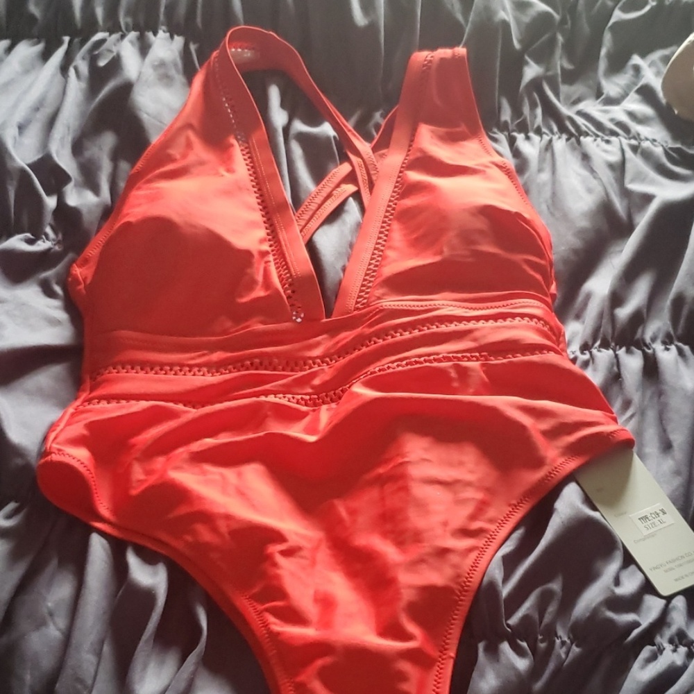 Red bathing suit